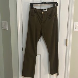 Frame olive cropped jeans